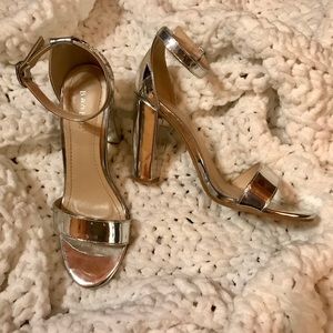 Bamboo strappy heels